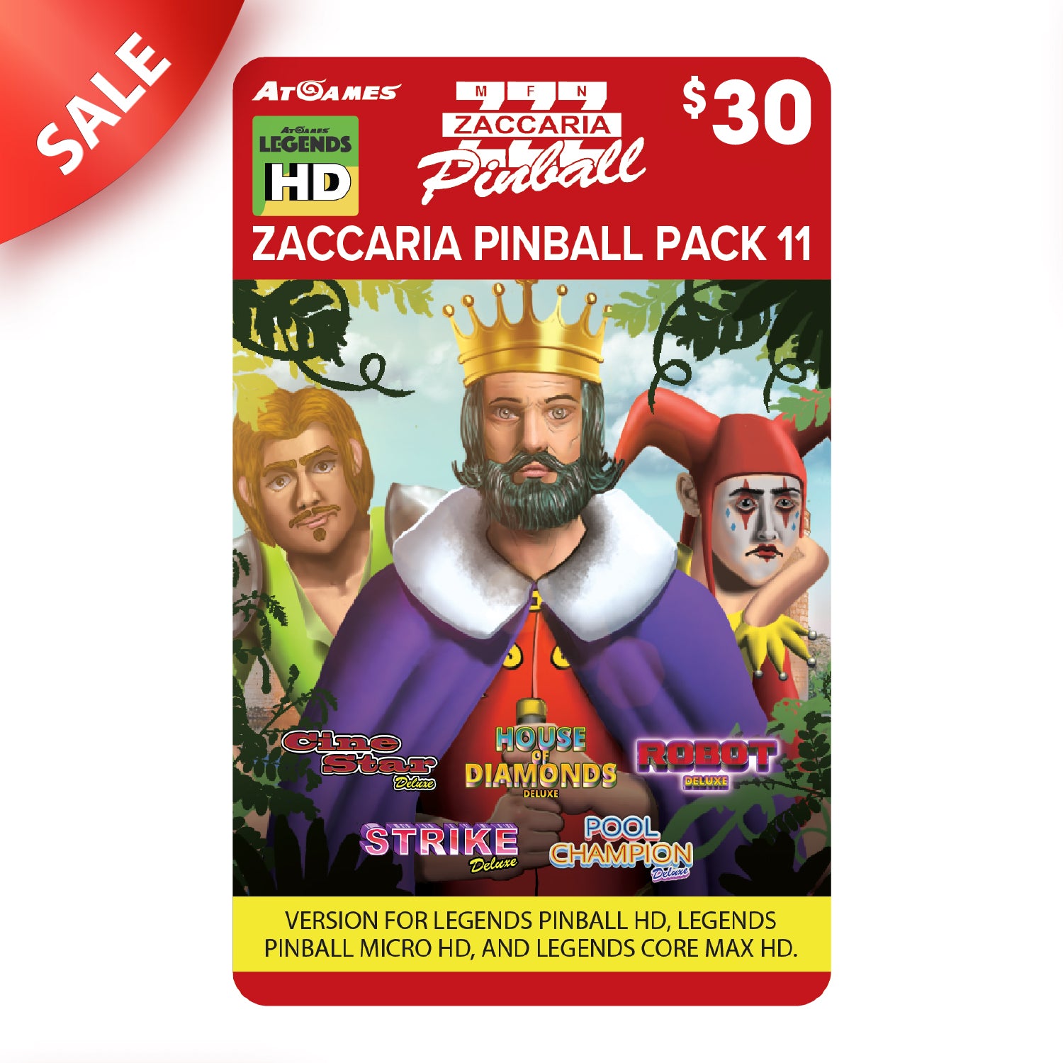 Zaccaria Pinball Pack 11 (for Legends HD devices: ALP, ALP Micro, Core Max ONLY)