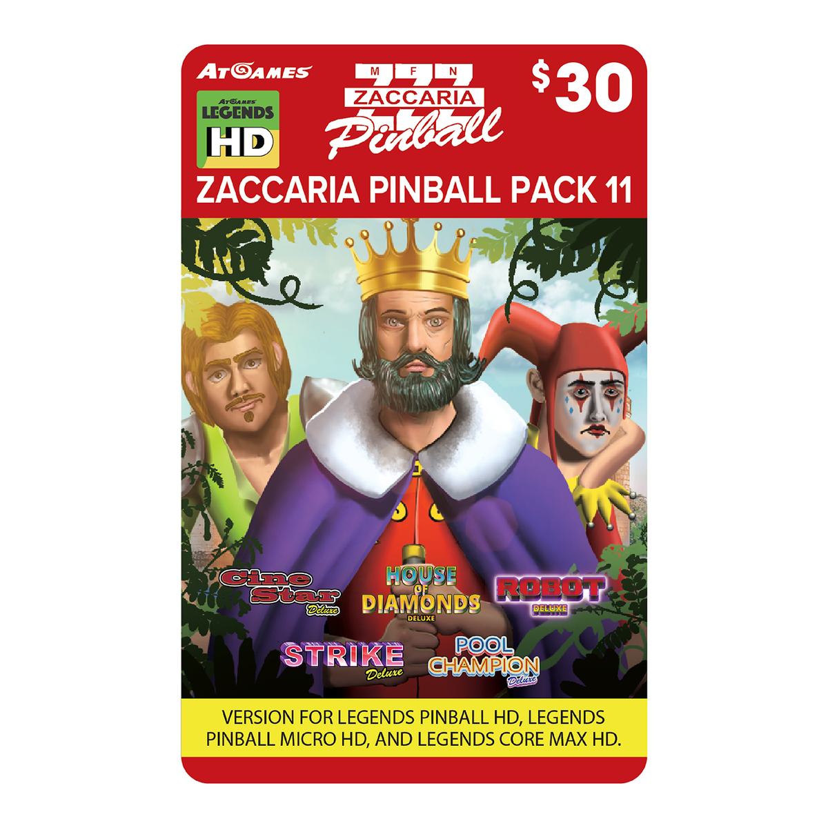 Zaccaria Pinball Pack 11 (for Legends HD devices: ALP, ALP Micro, Core
