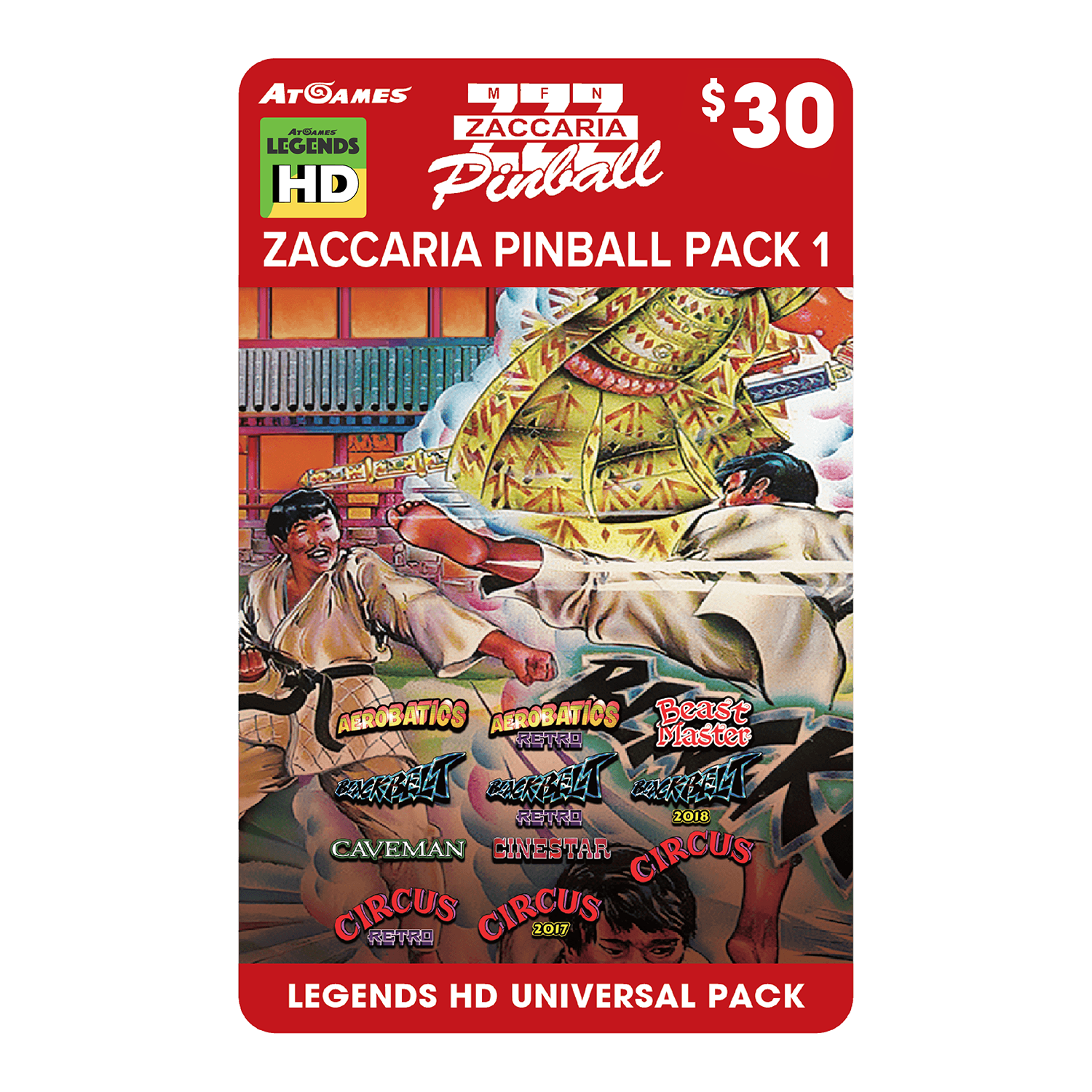 Zaccaria Pinball Pack 1 (Legends HD Universal Pack)