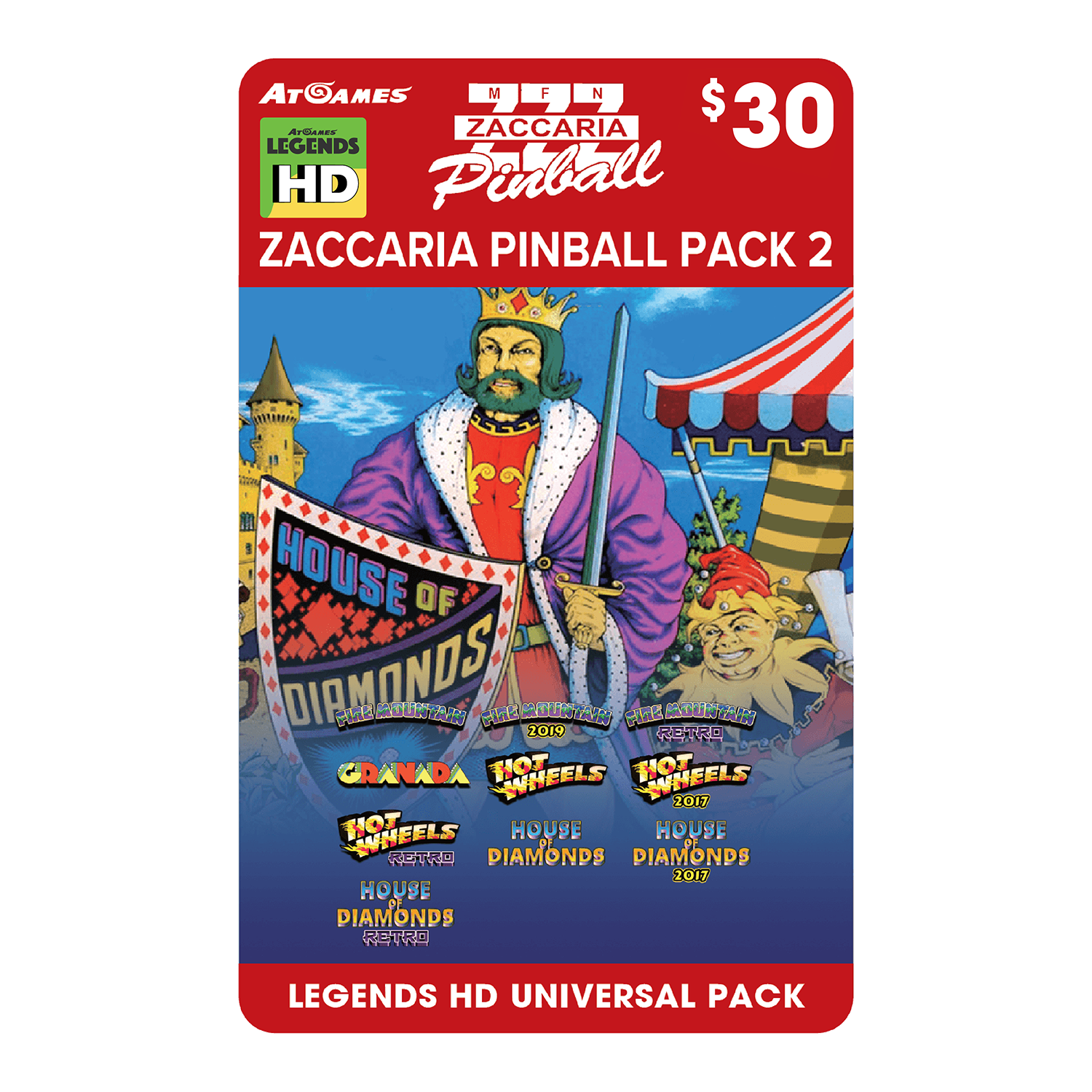Zaccaria Pinball Pack 2 (Legends HD Universal Pack)