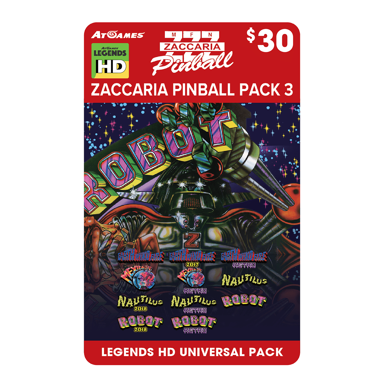 Zaccaria Pinball Pack 3 (Legends HD Universal Pack)