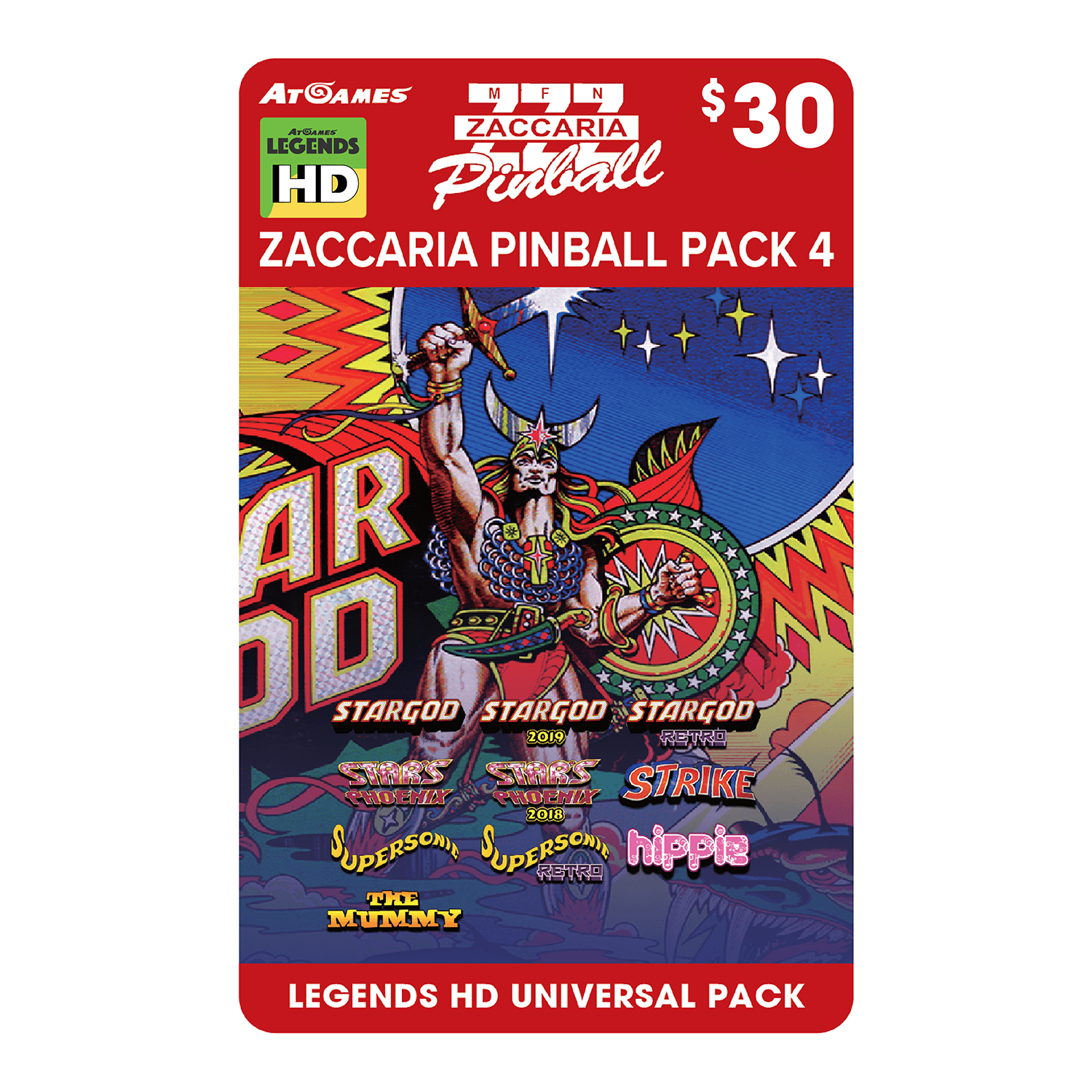 Zaccaria Pinball Pack 4 (Legends HD Universal Pack)