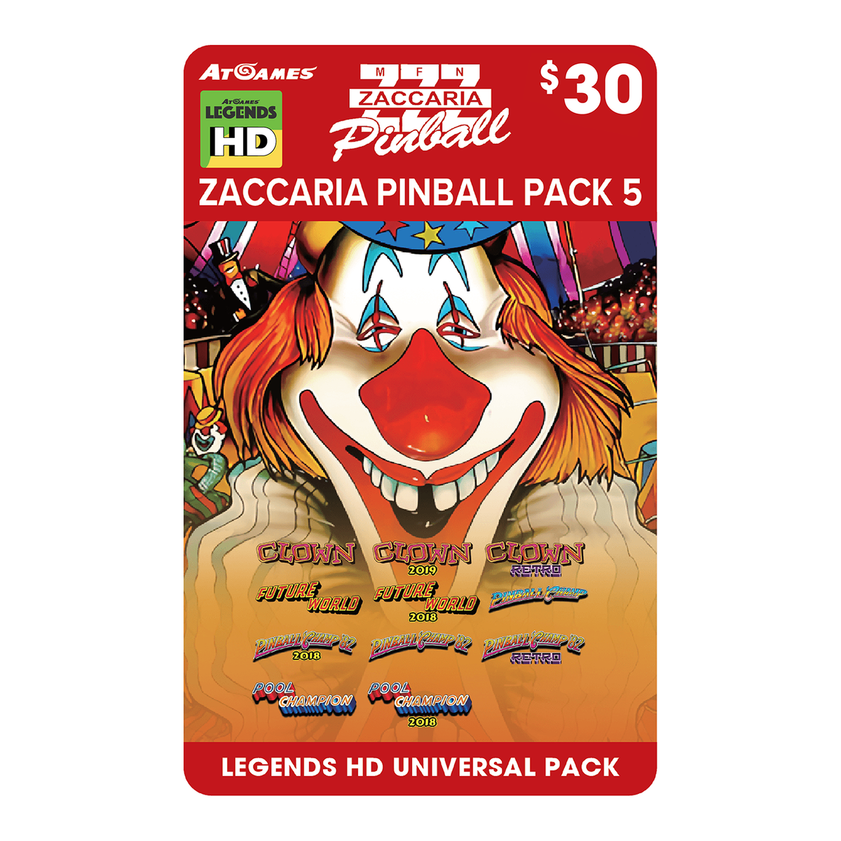 パームス アングラーズリパブリック epgc-605 ジャンク Zaccaria Pinball Pack 5 (Legends HD Universal Pack)