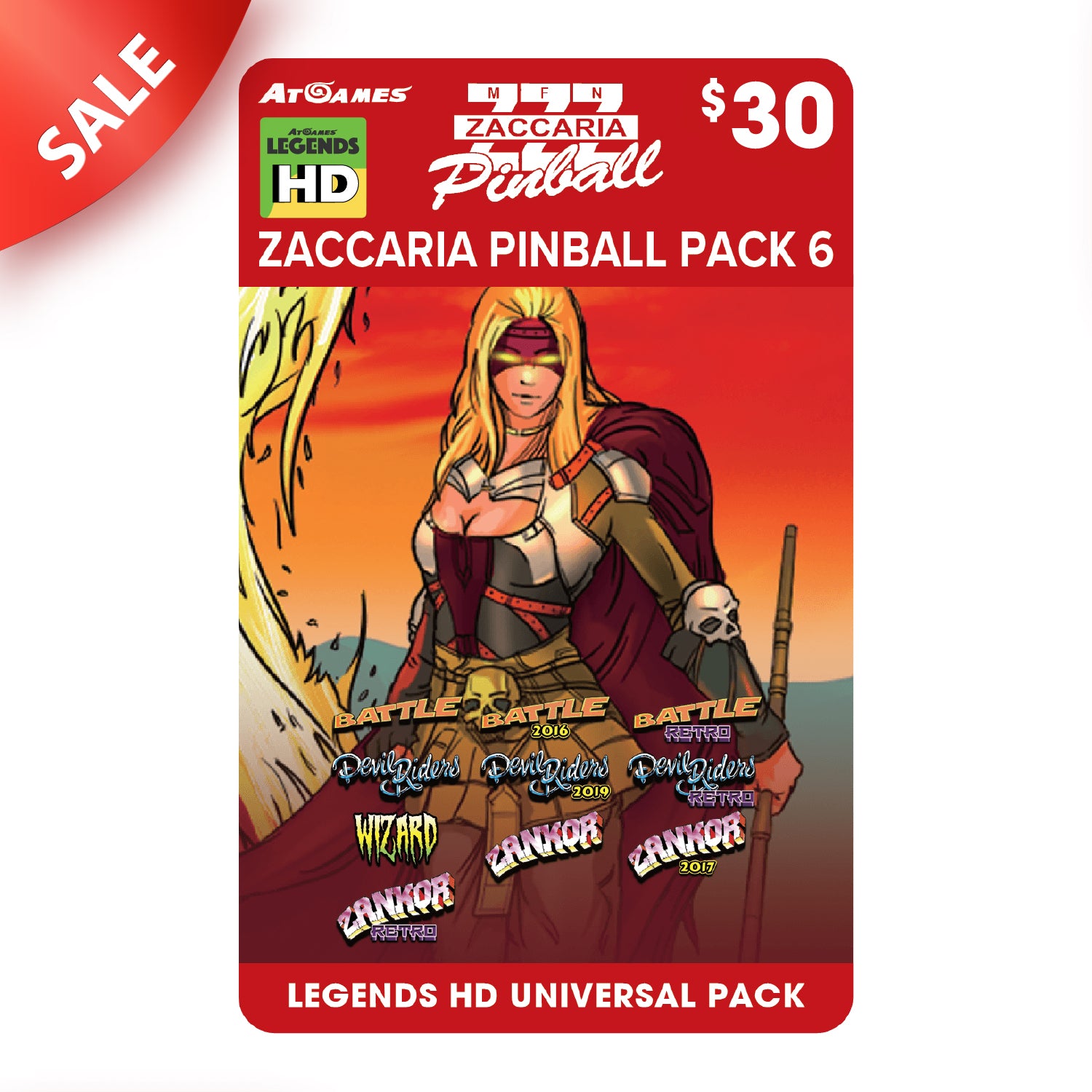 Zaccaria Pinball Pack 6 (Legends HD Universal Pack)