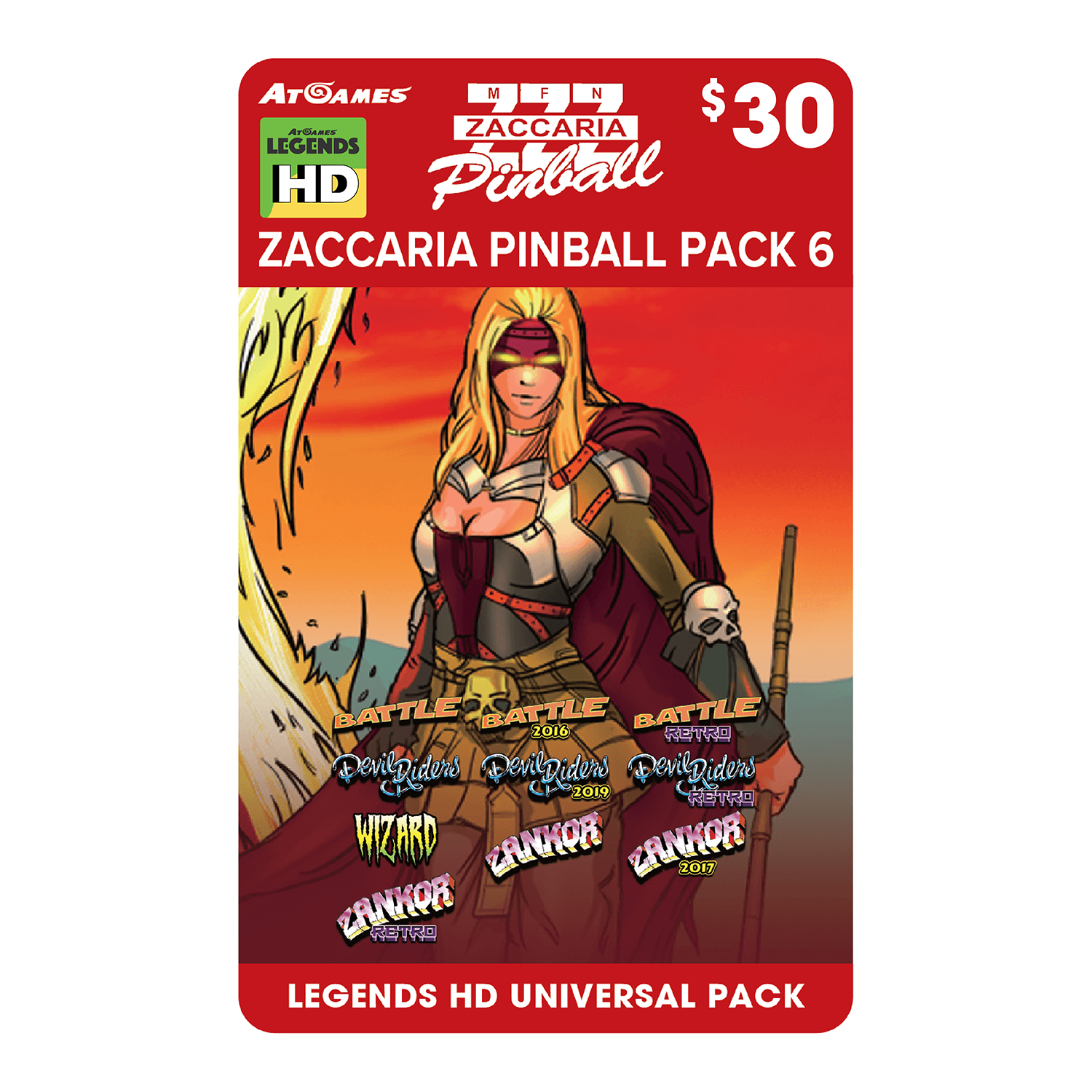 Zaccaria Pinball Pack 6 (Legends HD Universal Pack)