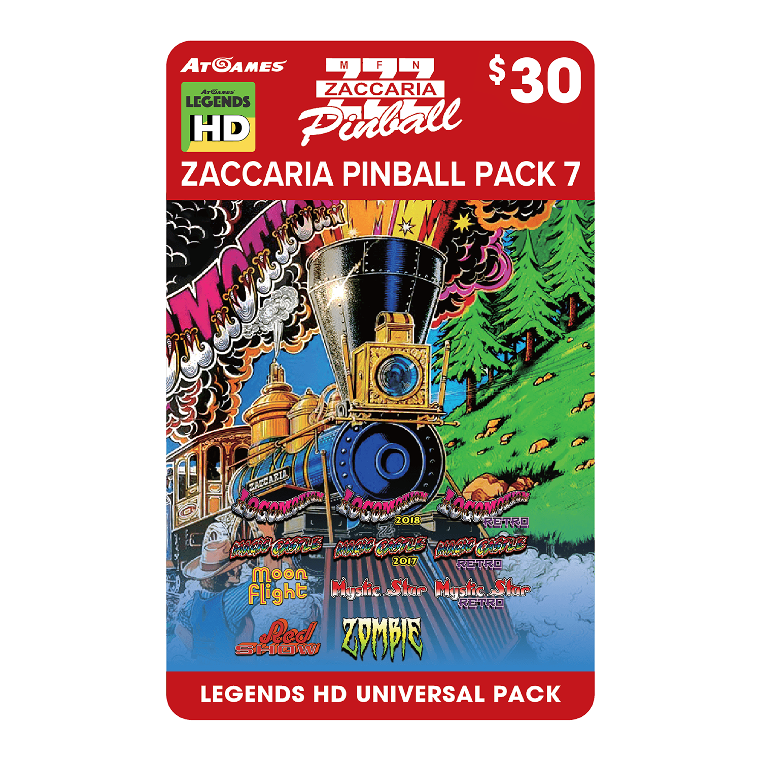 Zaccaria Pinball Pack 7 (Legends HD Universal Pack)