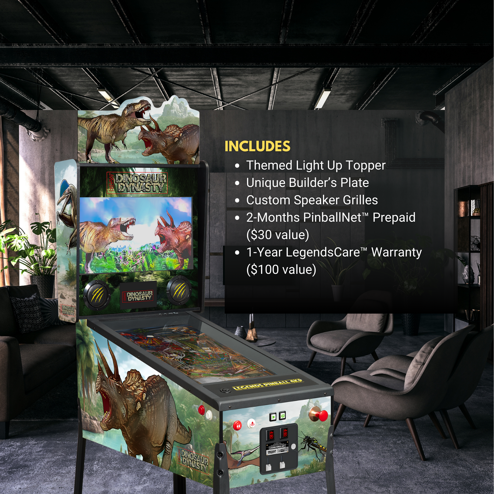 Legends Pinball 4KP<br>Dinosaur Dynasty