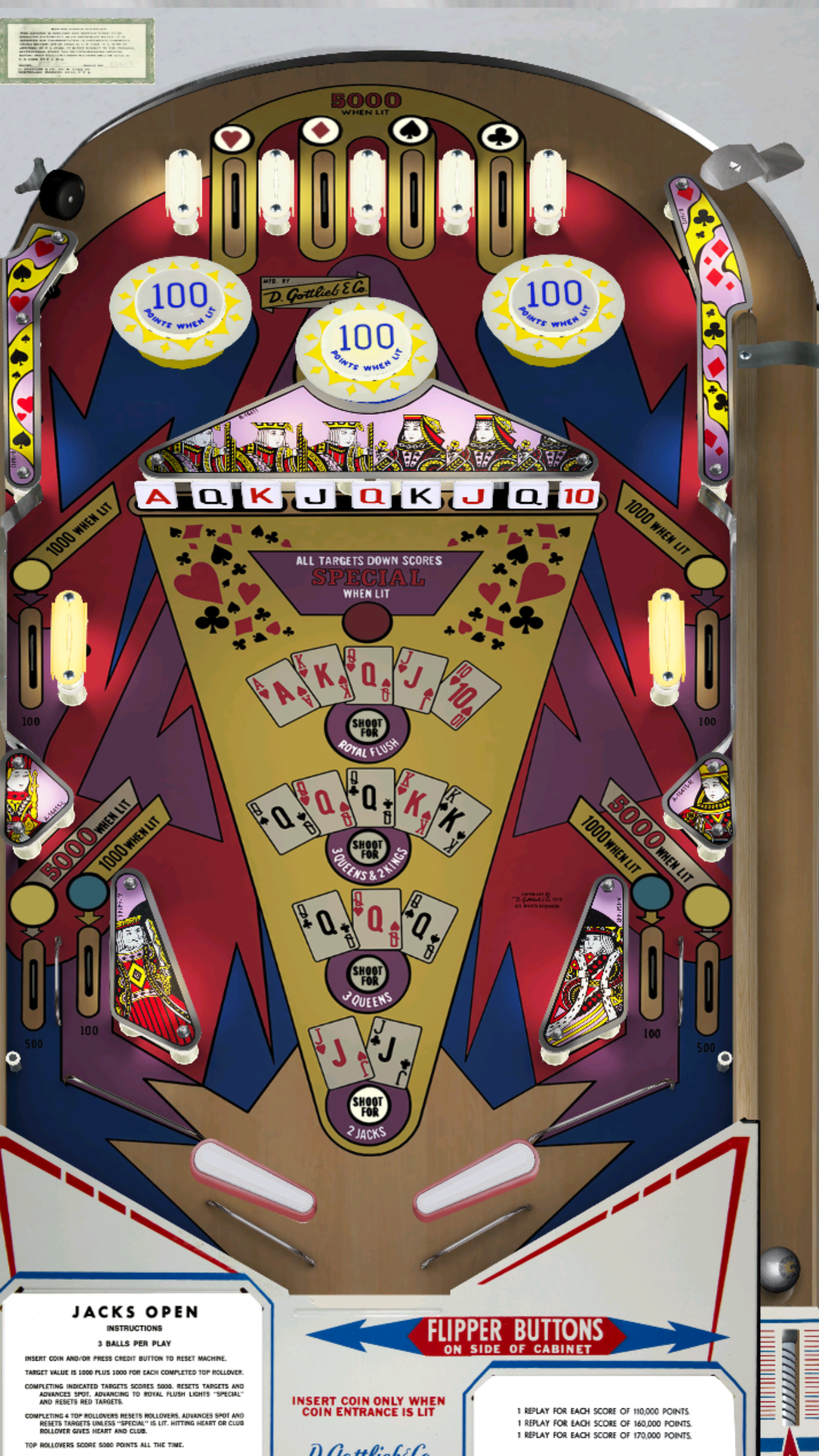 Gottlieb Pinball Pack 2 (For Legends 4K™ Pinball ONLY)