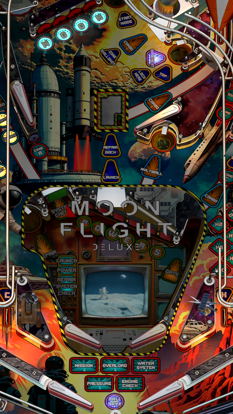 Zaccaria Moon Flight Deluxe Single Pack (For Legends 4K™ Pinball ONLY)