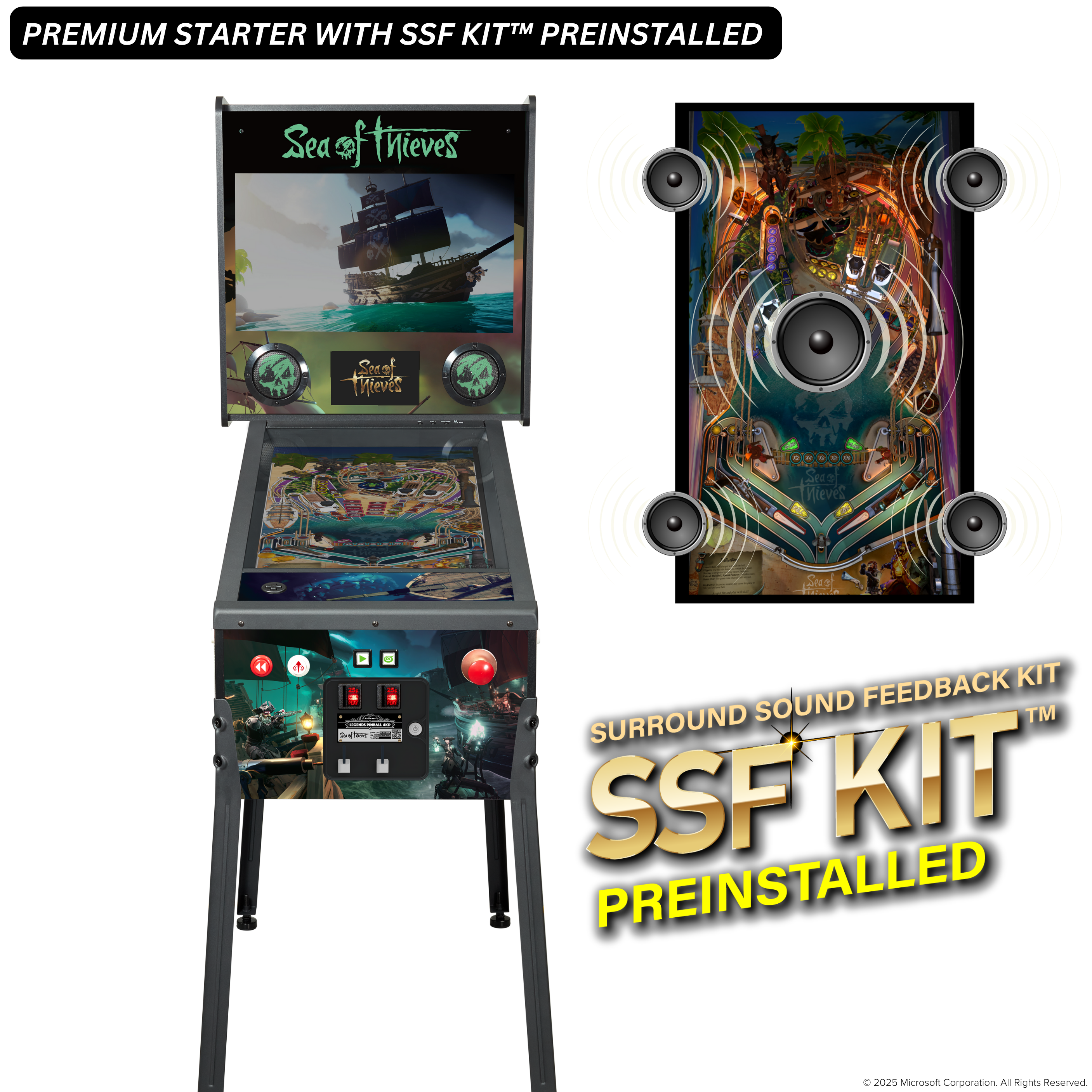 Legends Pinball 4KP Sea of Thieves® Premium Starter with SSF Kit™ Preinstalled