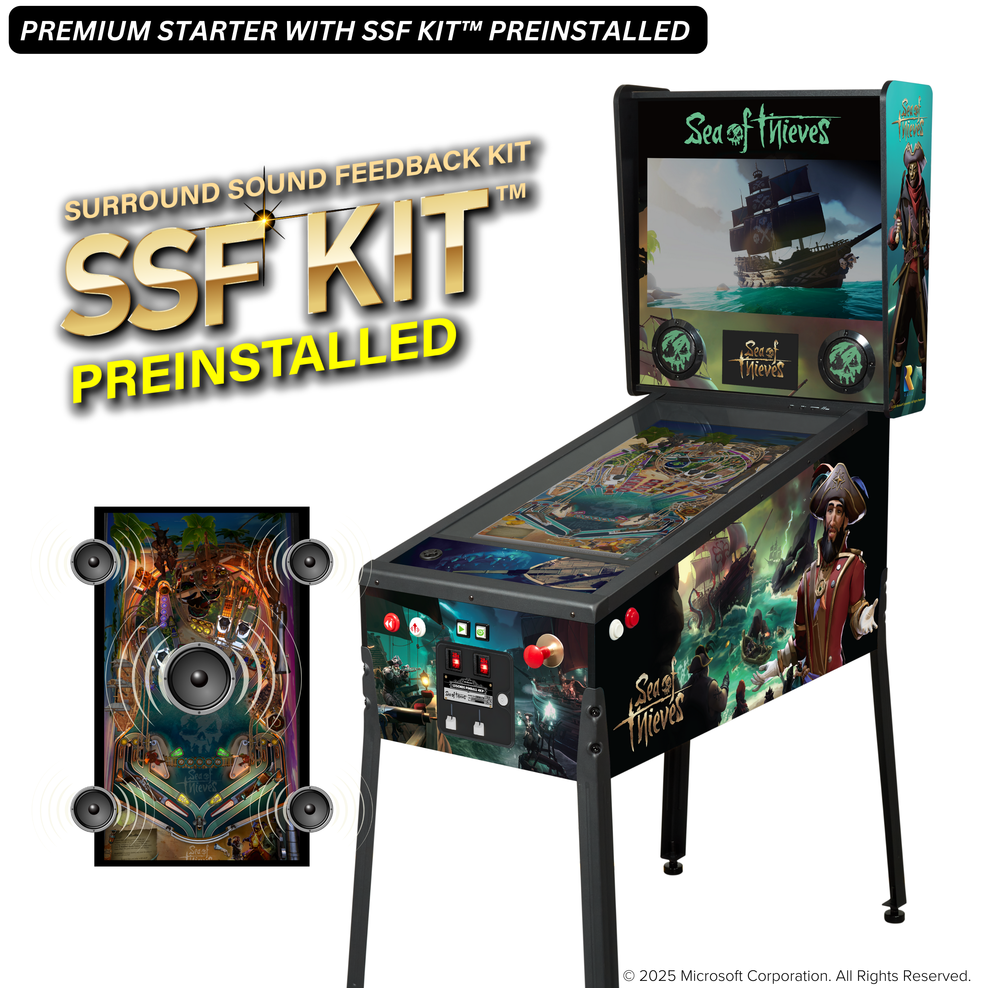 Legends Pinball 4KP Sea of Thieves® Premium Starter with SSF Kit™ Preinstalled