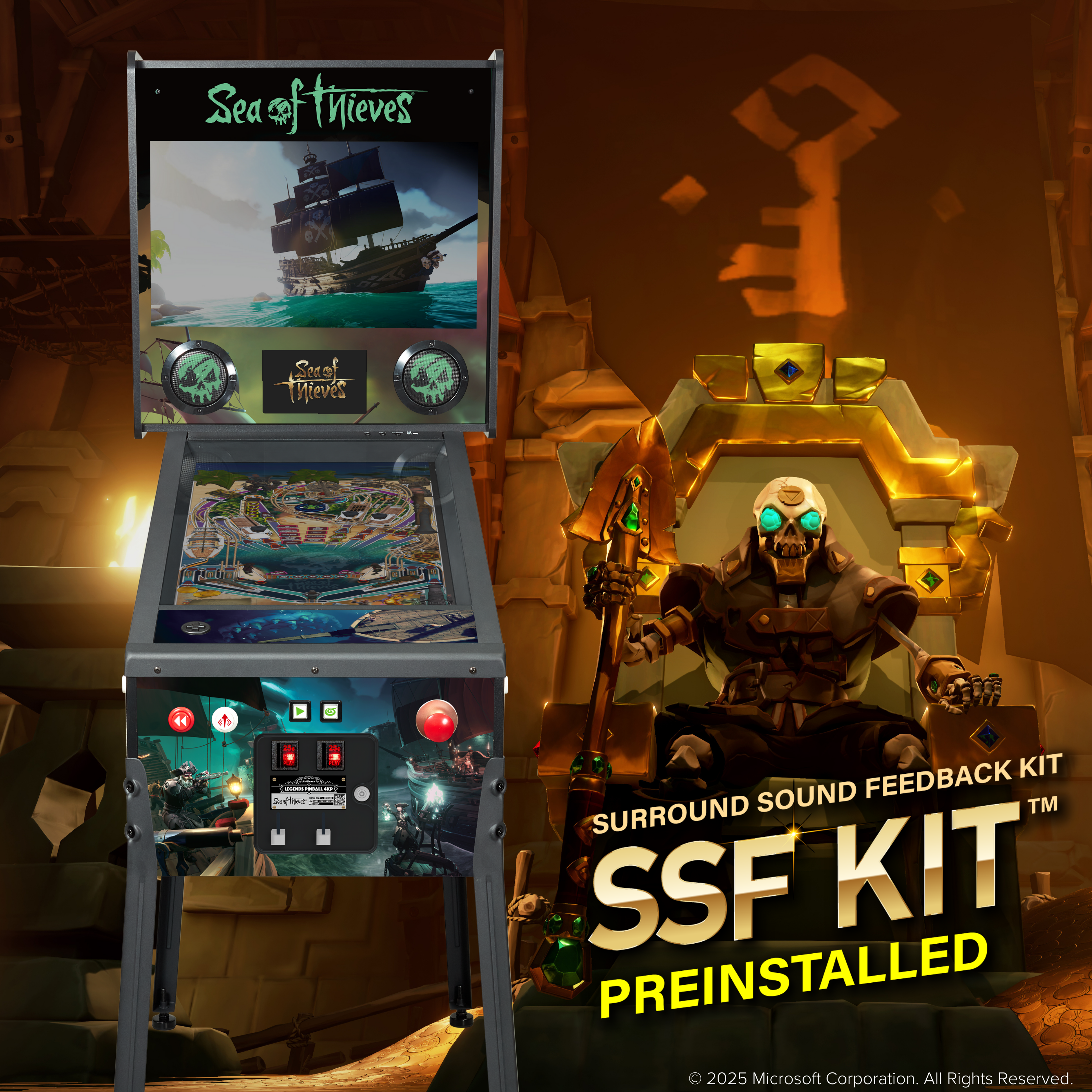 Legends Pinball 4KP Sea of Thieves® Premium Starter with SSF Kit™ Preinstalled