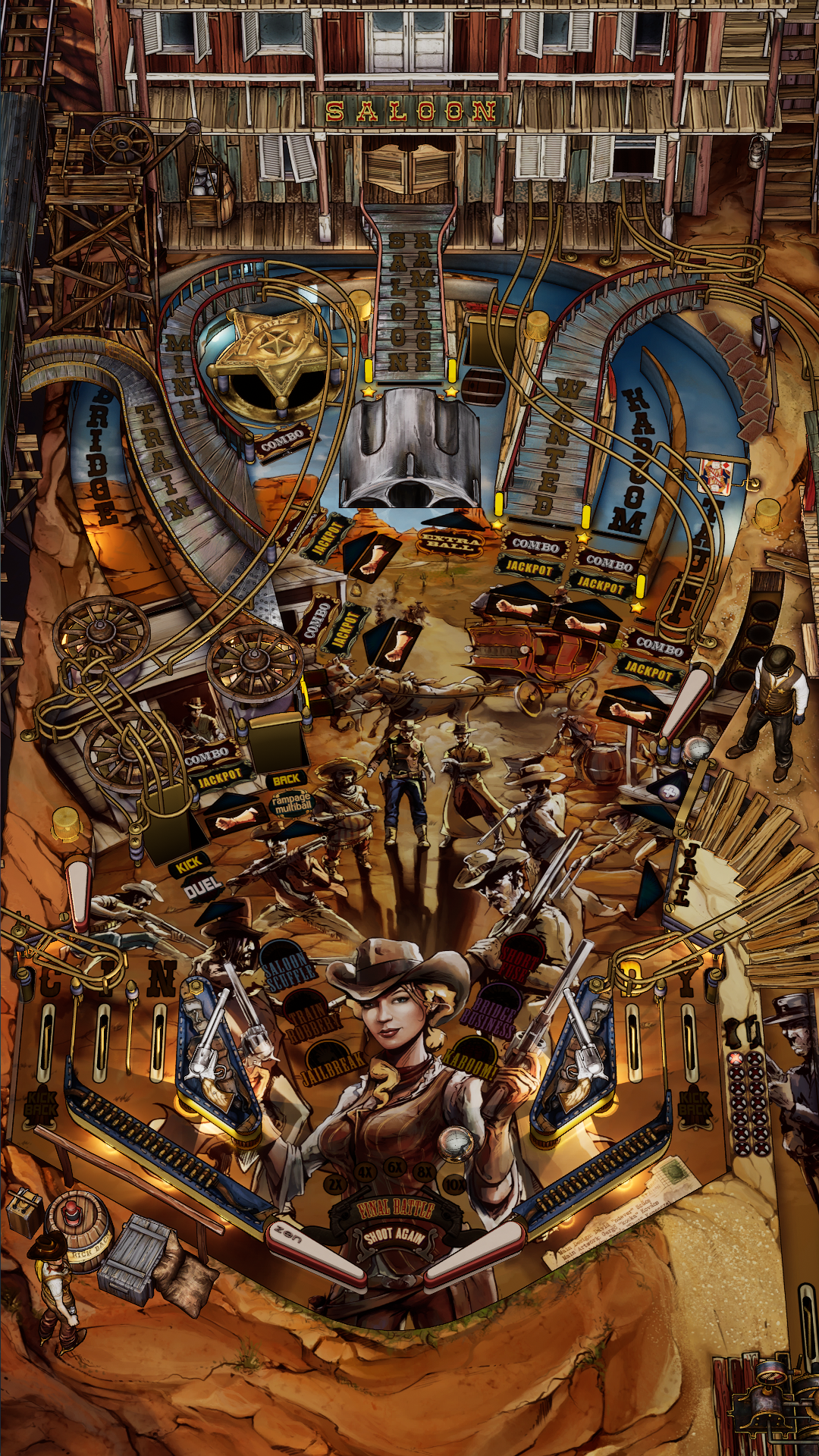 Wild West Rampage Legends Single Pack (For Legends 4K™ Pinball ONLY)