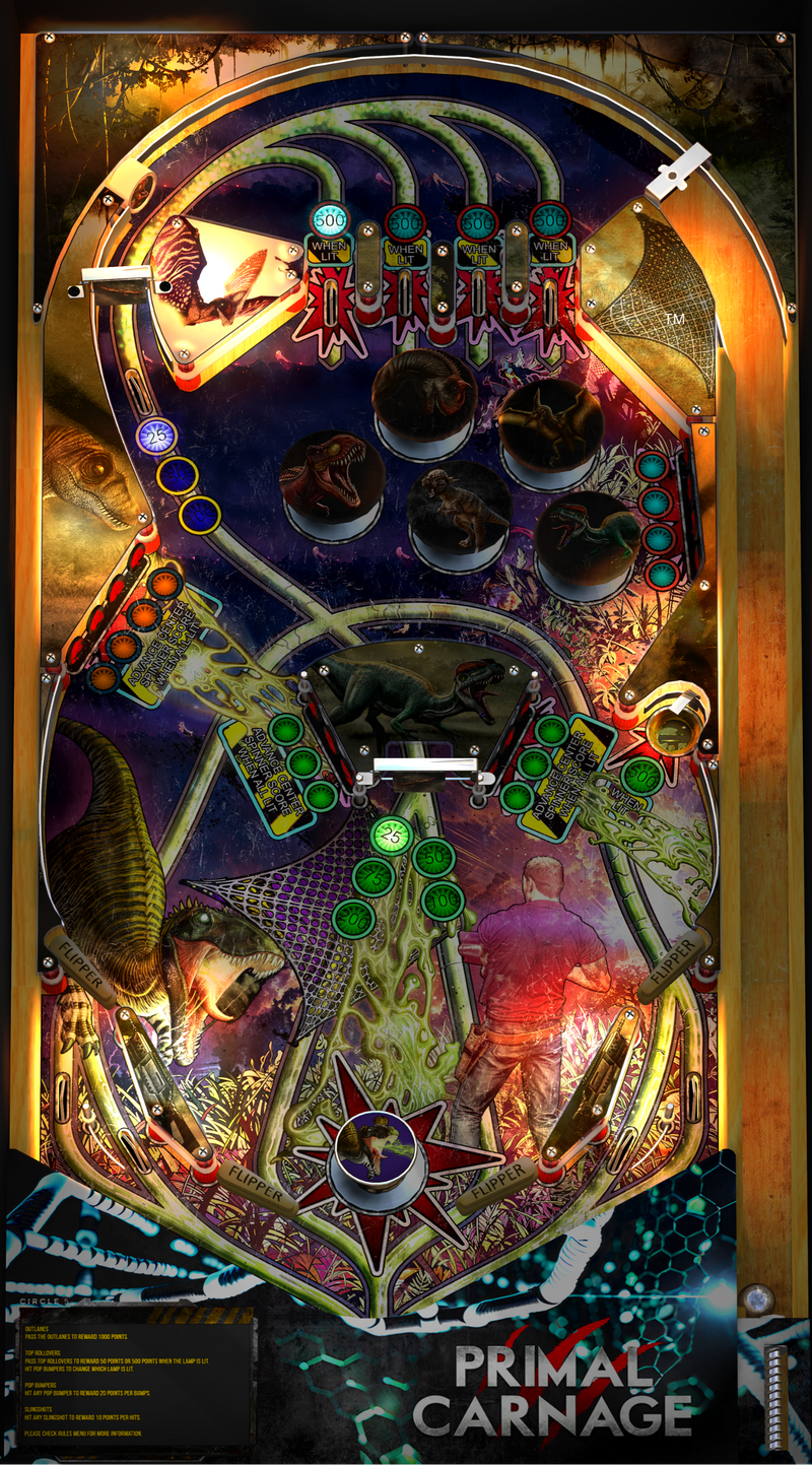 Zaccaria Pinball Primal Carnage Retro Legends Single Pack (Legends Pinball HD and Legends Pinball Micro HD ONLY)