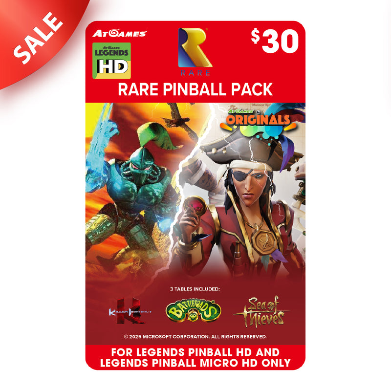 Rare Pinball Pack (For Legends Pinball HD and Legends Pinball Micro HD Only)