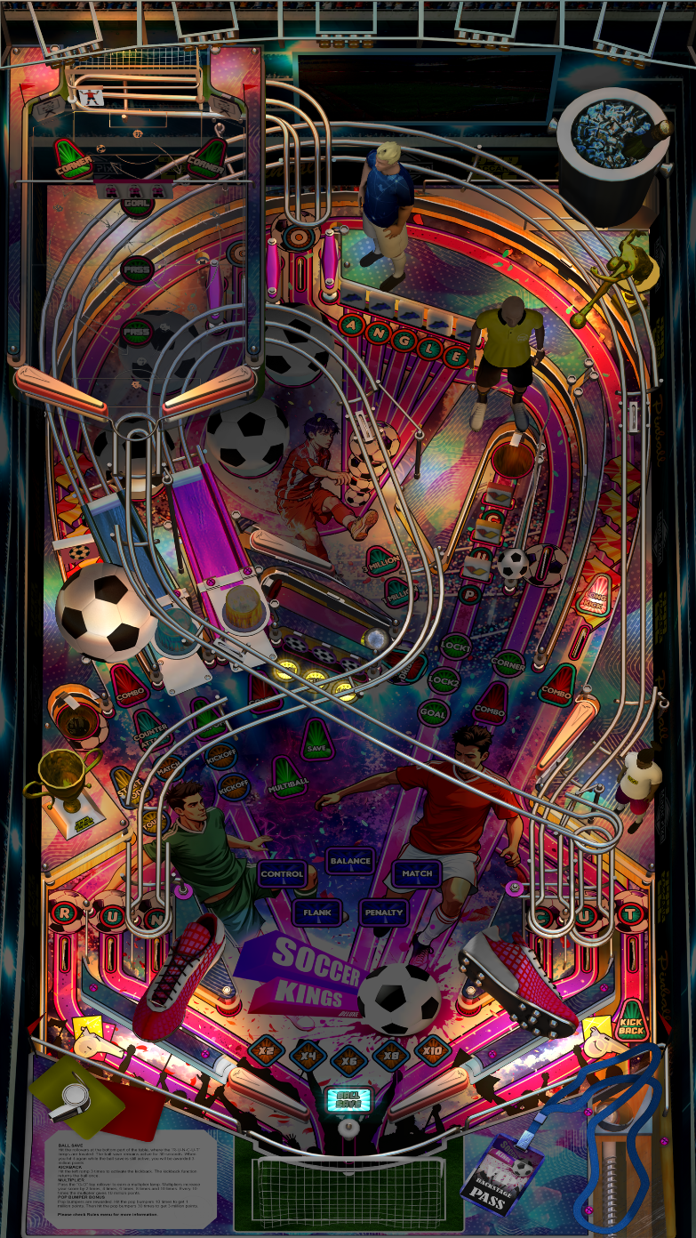 Zaccaria Soccer Kings Deluxe Legends Single Pack (For Legends 4K™ Pinball ONLY)