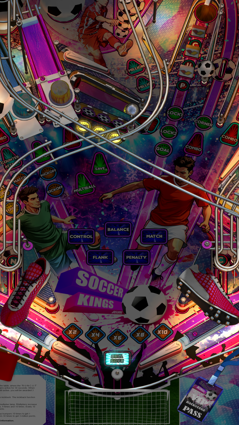 Zaccaria Soccer Kings Deluxe Legends Single Pack (For Legends 4K™ Pinball ONLY)
