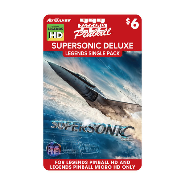 Zaccaria Supersonic Deluxe Legends Single Pack (Legends Pinball HD and Legends Pinball Micro HD ONLY)