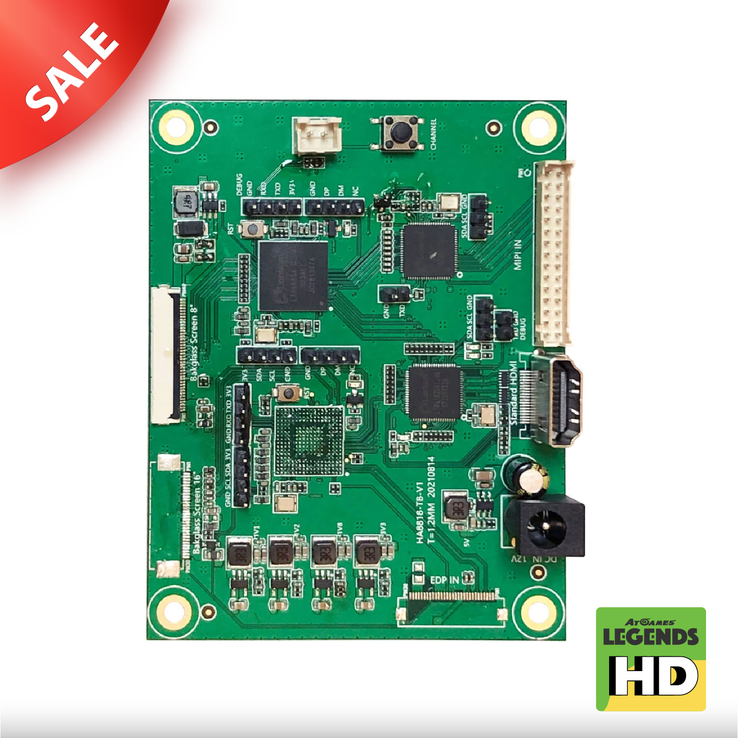 Preorder - Video Input Backglass Switchboard for Legends Pinball Micro HD