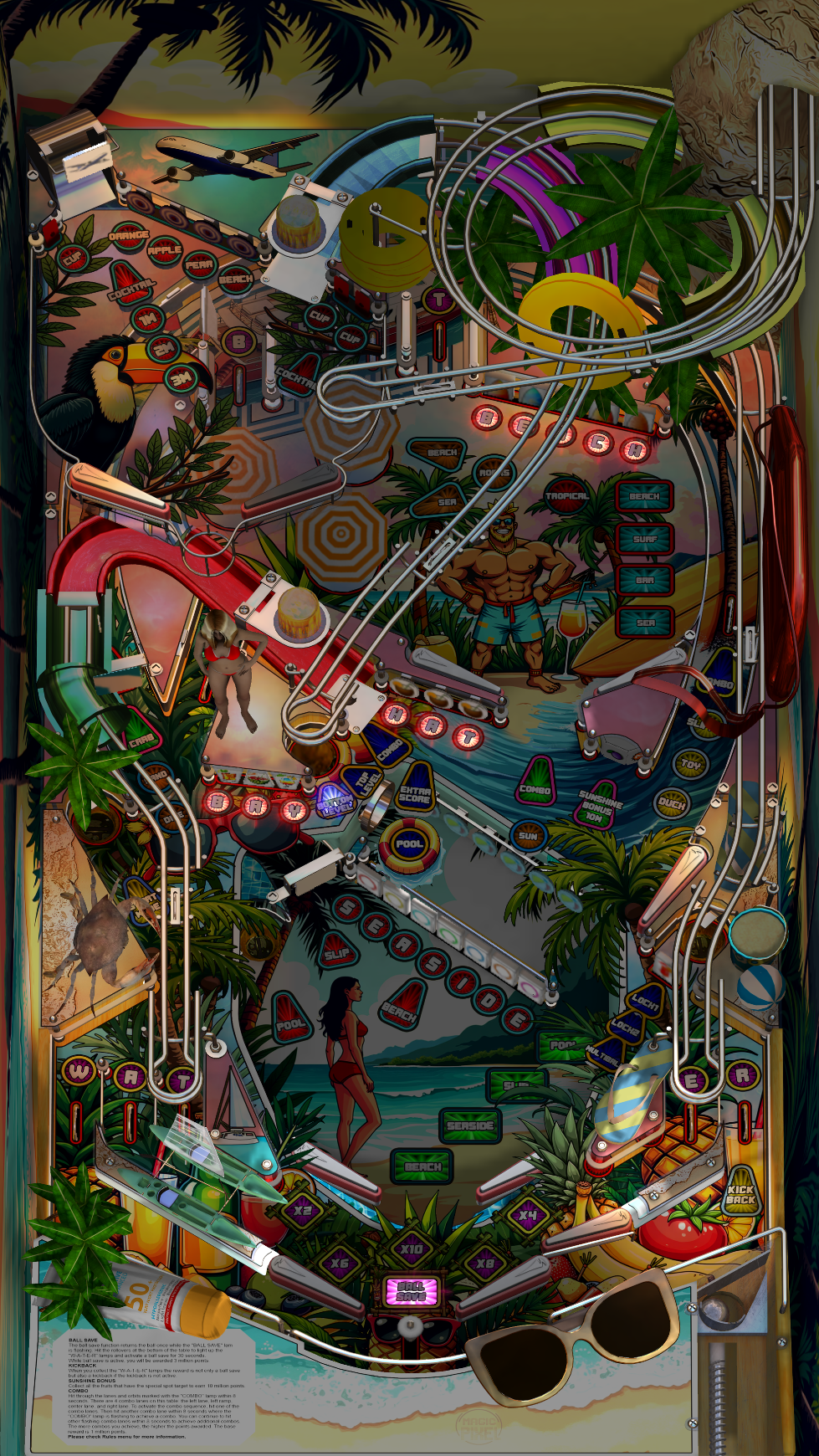 Zaccaria Tropical Deluxe (For Legends Pinball HD and Legends Pinball Micro HD Only)