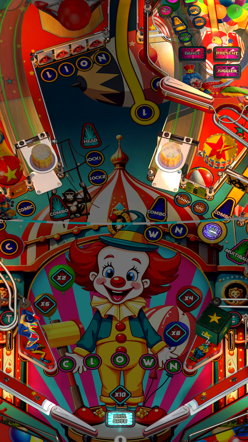 Zaccaria Clown Deluxe (For Legends Pinball HD and Legends Pinball Micr
