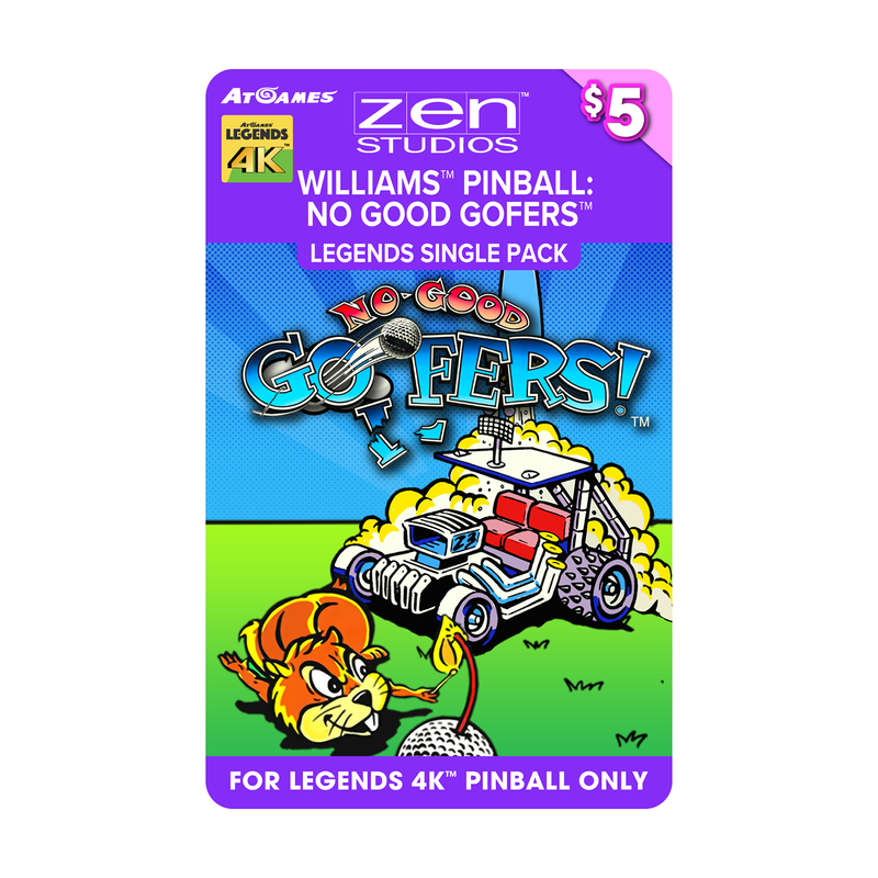 Williams™ Pinball: No Good Gofers™ Legends Single Pack (For Legends 4K™ Pinball ONLY)