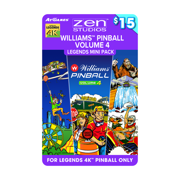Williams™ Pinball Volume 4 Legends Mini Pack (For Legends 4K™ Pinball ONLY)