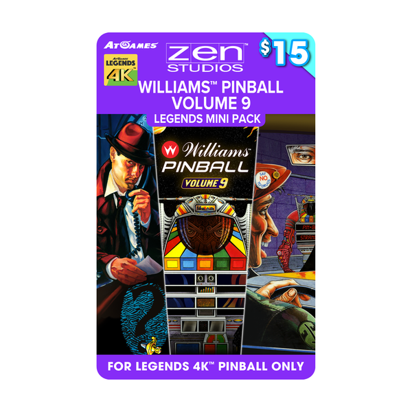 Williams™ Pinball Volume 9 Legends Mini Pack (For Legends 4K™ Pinball ONLY)