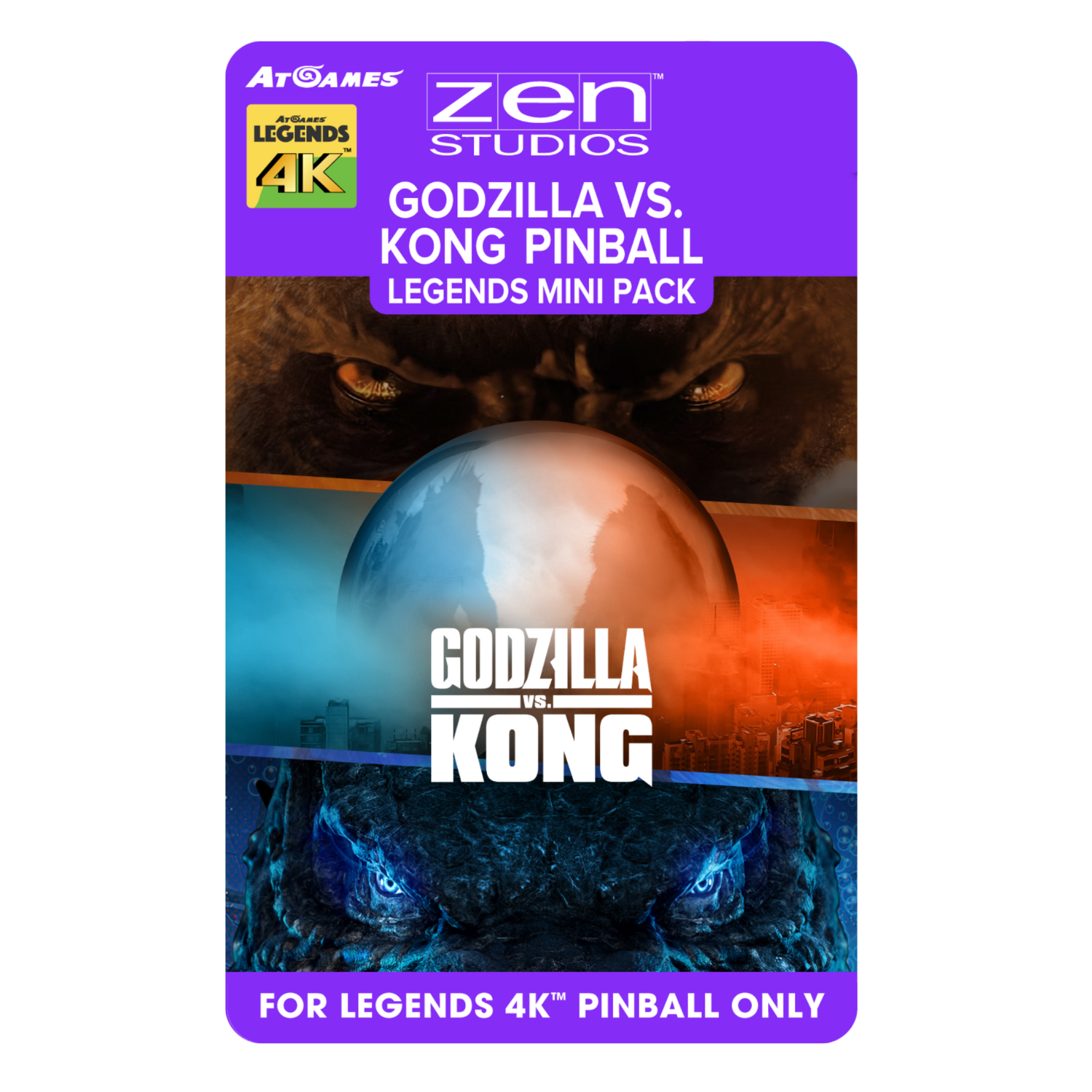 Godzilla vs. Kong Pinball Legends Mini Pack (For Legends 4K™ Pinball ONLY)