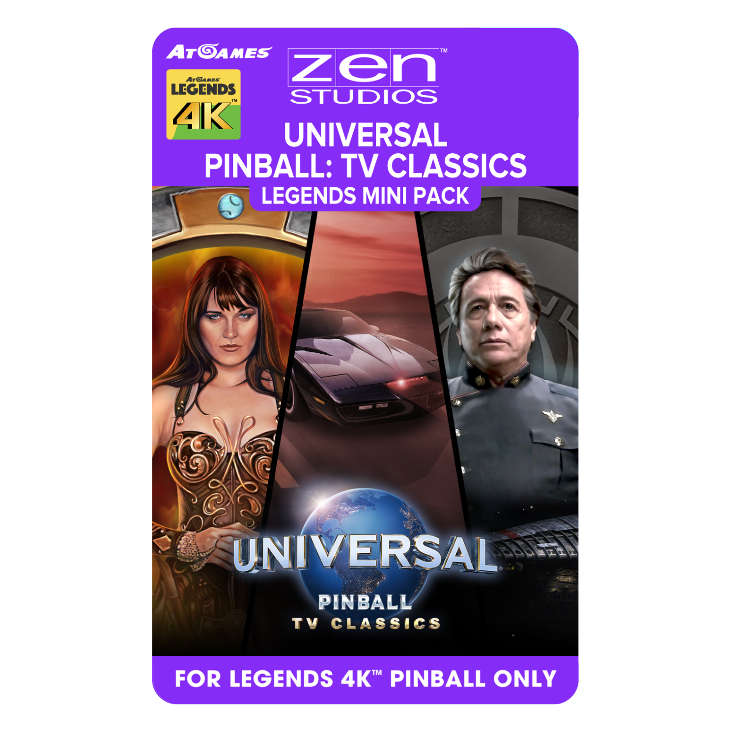 Universal Pinball: TV Classics Legends Mini Pack (For Legends 4K™ Pinball ONLY)