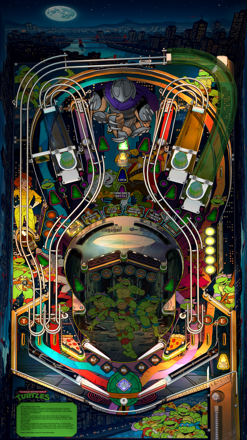 Teenage Mutant Ninja Turtles (Legends Pinball HD and Legends Pinball Micro HD ONLY)