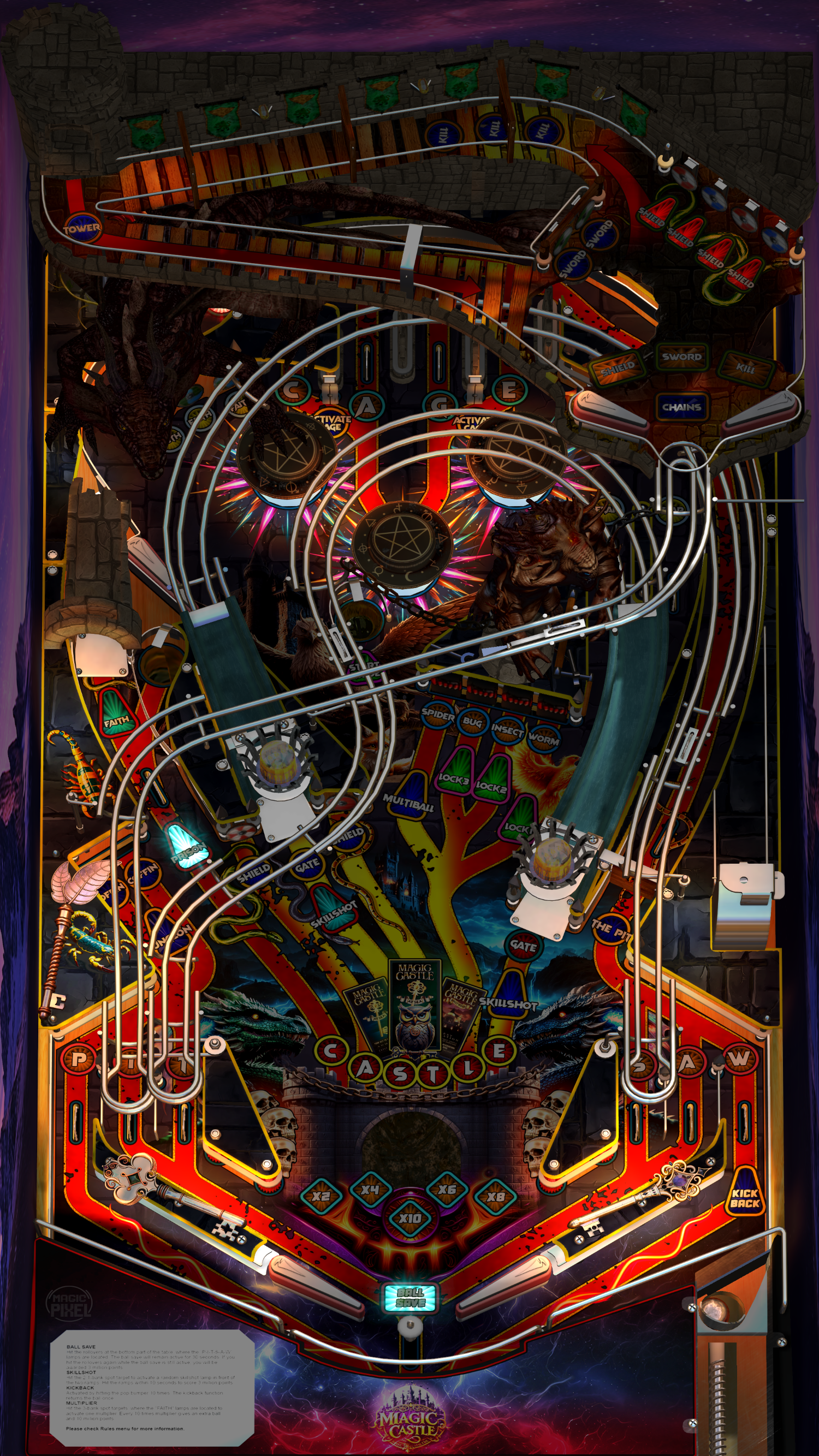 Zaccaria Magic Castle Deluxe Single Pack (For Legends Pinball HD and L Zaccaria Magic Castle Deluxe Single Pack (For Legends Pinball HD and L