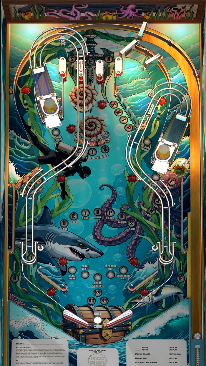 Zaccaria Nautilus EM+ (For Legends Pinball HD and Legends Pinball Micr