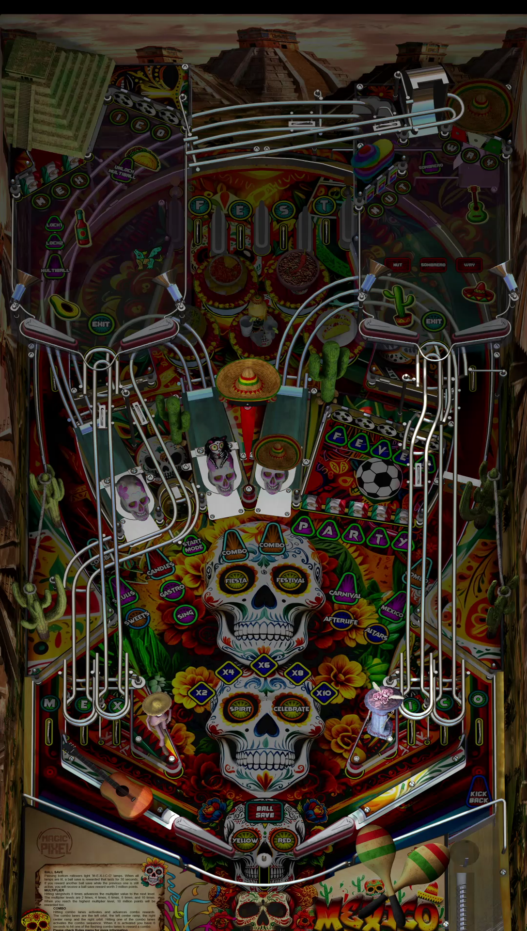 Zaccaria Mexico Deluxe (For Legends Pinball HD and Legends Pinball Mic