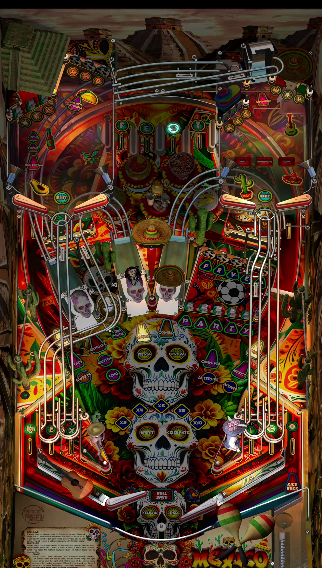Zaccaria Mexico Deluxe (For Legends Pinball HD and Legends Pinball Mic