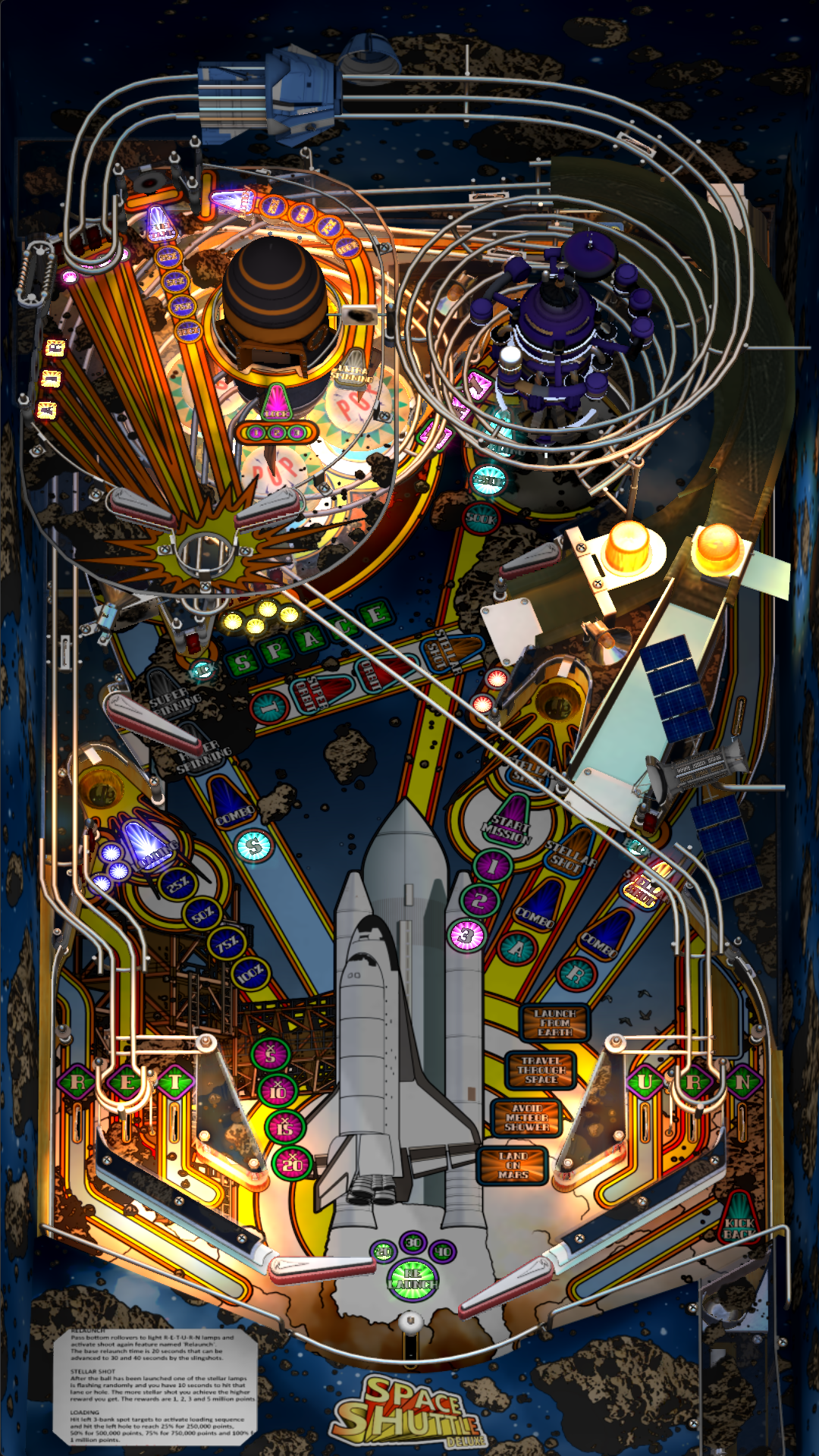 Zaccaria Space Shuttle Deluxe Legends Single Pack (For Legends Pinball HD and Legends Pinball Micro HD Only)