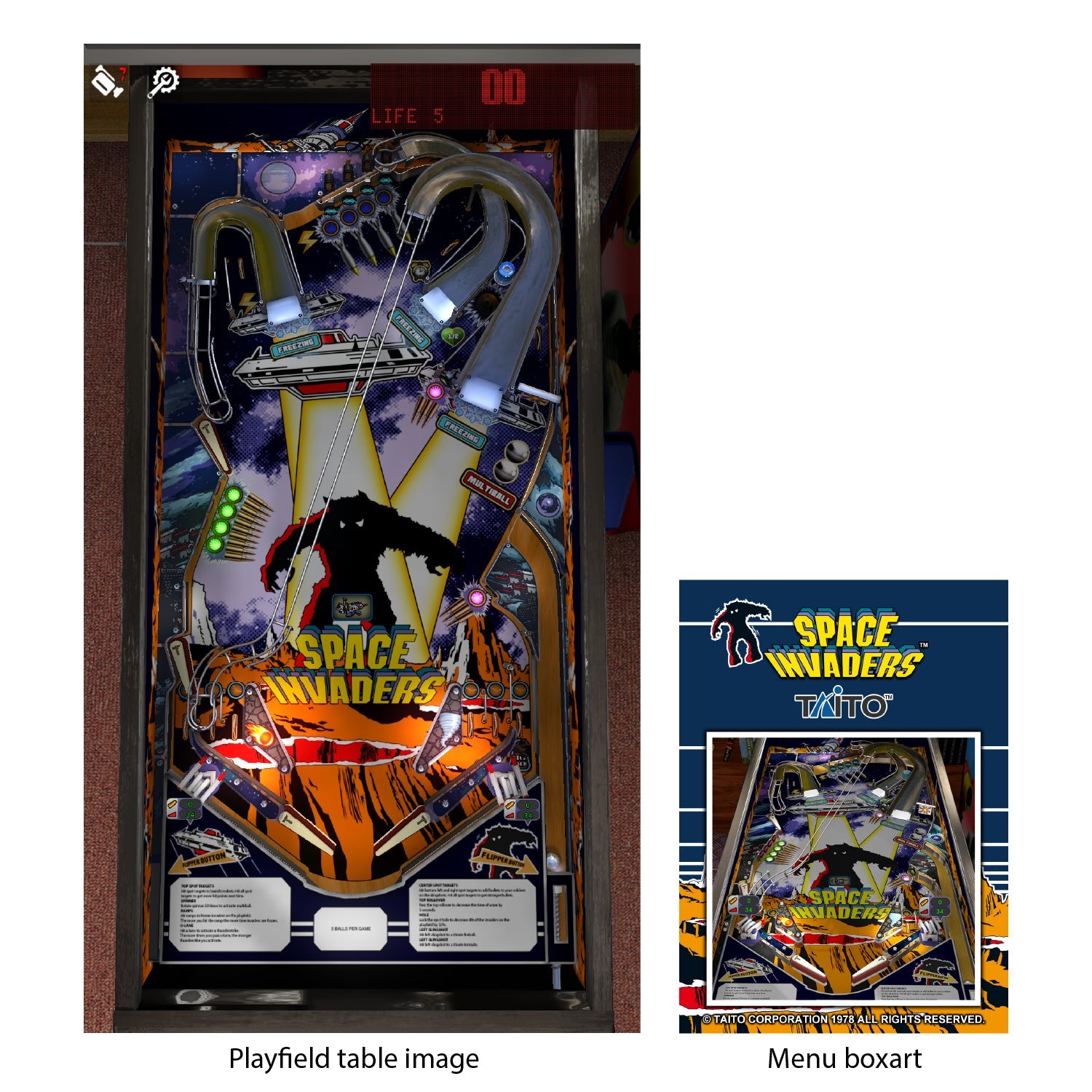 TAITO Pinball Pack 1 (For Legends 4K™ Pinball ONLY)