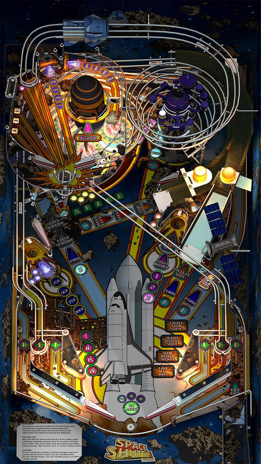 Zaccaria Space Shuttle Deluxe Legends Single Pack (For Legends 4K™ Pinball ONLY)