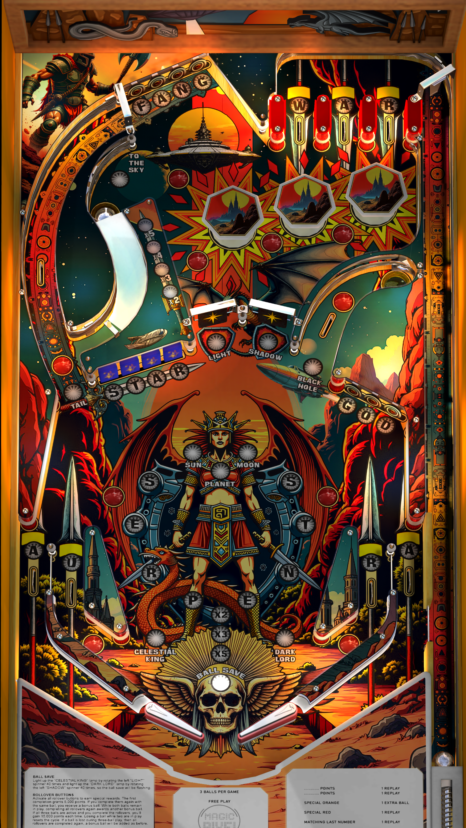Zaccaria Star God EM+ (For Legends Pinball HD and Legends Pinball Micro HD Only)