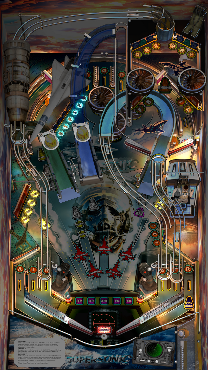 Zaccaria Supersonic Deluxe Legends Single Pack (For Legends 4K™ Pinball ONLY)